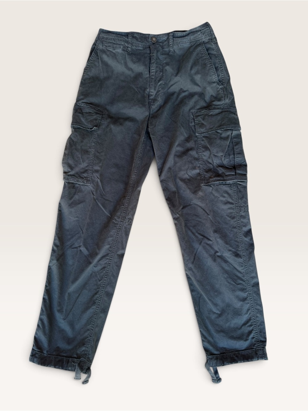 American Eagle Outfitters Men's Dark Gray/Black Cargo Pants